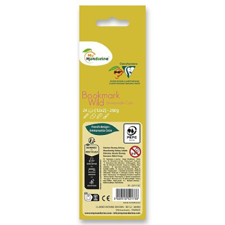 detail Omalovánky v podobě knižní záložky Avenue Mandarine Wild