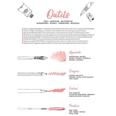 detail Omalovánky A4 Clairefontaine Odelia Women 20 listů