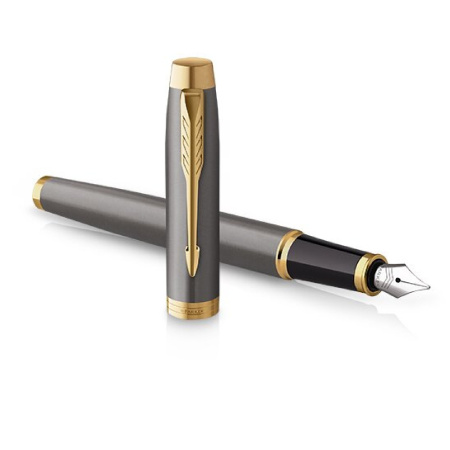 detail Plnicí pero Parker IM Core Grey GT hrot F