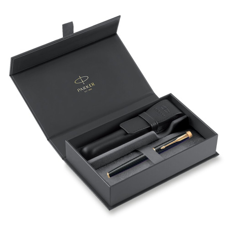 detail Dárková kazeta Parker IM Premium Black GT - sada plnicí pero a pouzdro /E