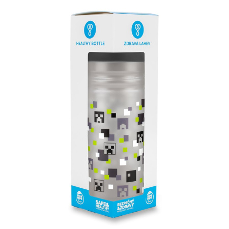 detail Zdravá lahev Pixel head - 0,7 l