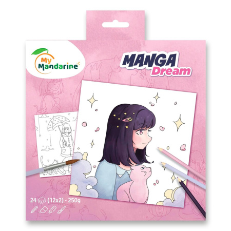 detail Omalovánky My Mandarine Manga Dream Coloring Book