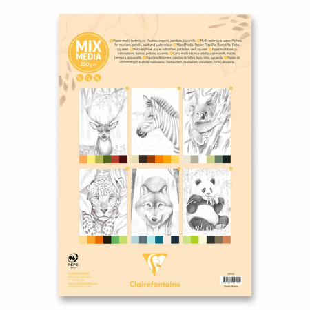 detail Omalovánky Clairefontaine Odelia Animals - A4, 20 listů