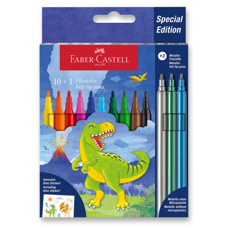 detail Fixy Faber-Castell Dinosaurus - 13 barev