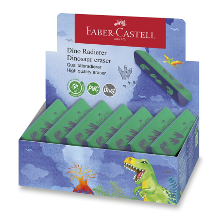 detail Pryž Faber-Castell Dinosaurus