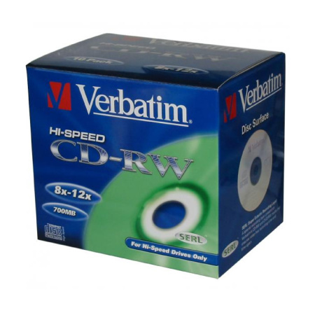 detail CD-RW Verbatim 700MB