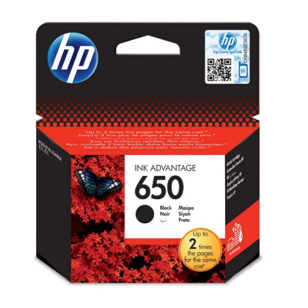 detail Cartridge HP 650 (černá)