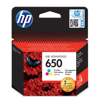 detail Cartridge HP 650 (barevná)