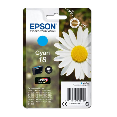 detail Cartridge Epson T18 (modrá)