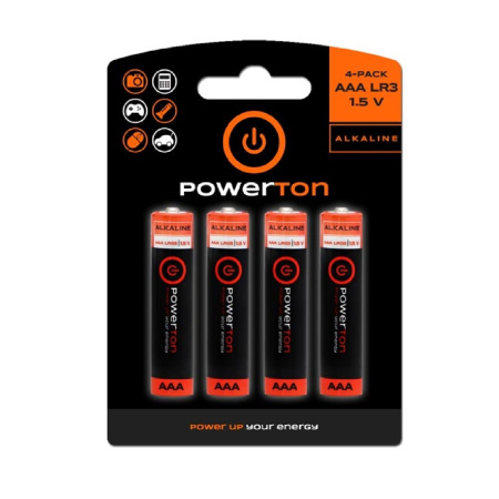 detail Baterie AAA alkalická 1.5V Powerton