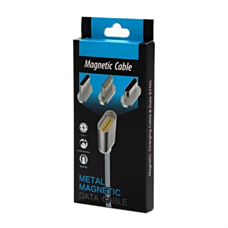 detail Kabel USB (2.0) typ C+lighting+USB micro,magnetické koncovky