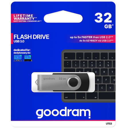 detail Flash disk 32 GB USB 3.0 Goodram černý /E