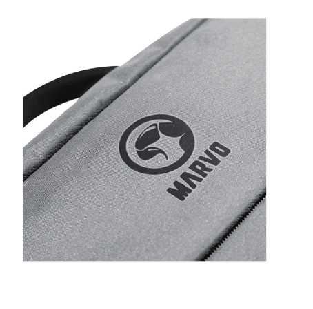 detail Batoh na notebook Marvo 15,6 šedý z nylonu USB nabíjení/E