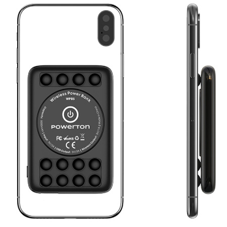 detail PowerBank Powerton Li-ion 12V 5000 mAh přísavky k telefonu čer