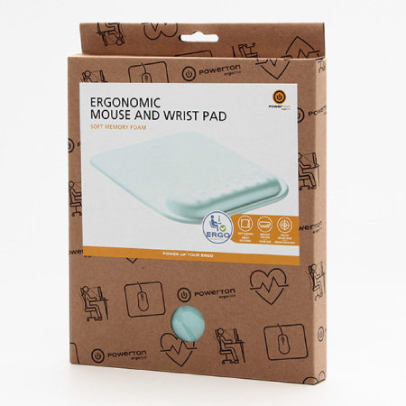 detail Podložka pod myš 25 x 21 cm pěnová Power Ergoline pastel mintová /o