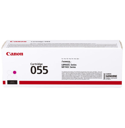 detail Toner Canon 055 M 2100 str.červený