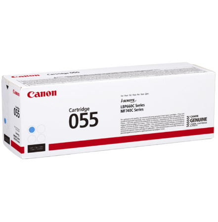 detail Toner Canon 055 C 2100 str. modrý