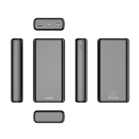 detail Power Bank SWISSTEN 30000mAh microUSB, 2x USB-A, USB-C, Lightning