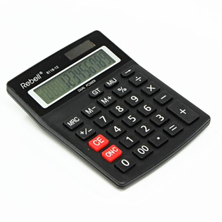 detail Kalkulačka stolní RE-8118-12 BX dvanáctimístná černá /o