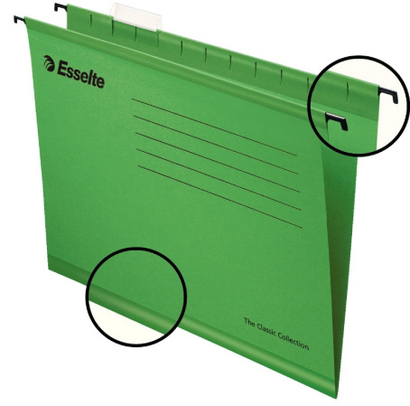 detail Desky závěsné A4 Esselte Pendaflex zelené /PP E
