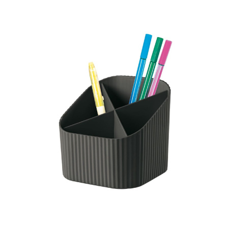 detail Stojánek PS na tužky XLOOP 4 oddíly černý /E