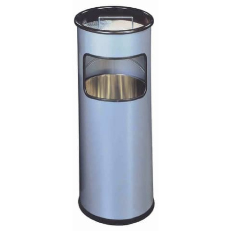 detail Koš odpadkový s popelníkem Durable stříbrný 17l