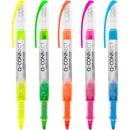 detail Zvýrazňovač Q-Connect Highlighter modrý