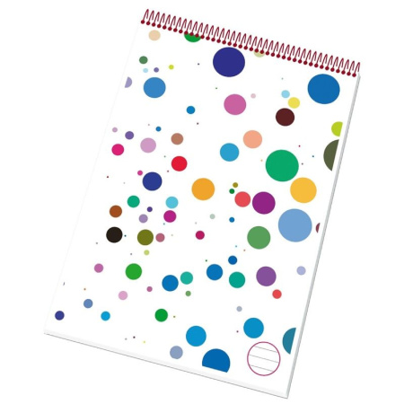 detail Blok spirála A4 linka 50 listů horní perforovaný /o