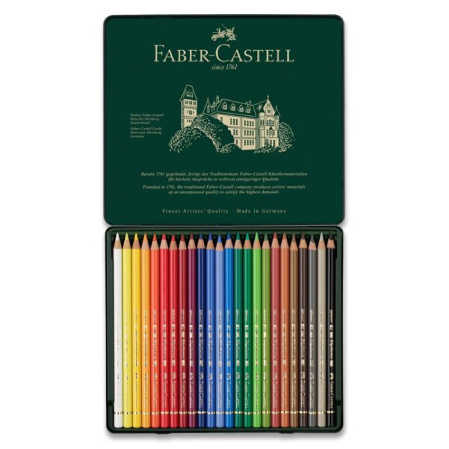 detail Pastelky umělecké Polychromos Faber-Castell 24ks