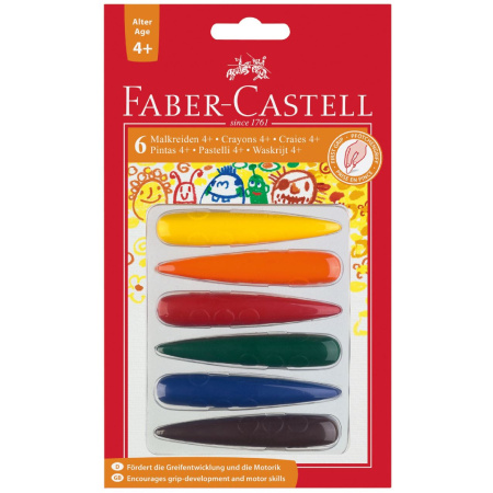 detail Pastelky plastové Faber-Castell do dlaně 6ks 4+ /E