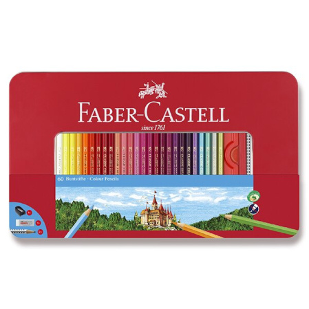 detail Pastelky šestihranné Faber-Castell 60ks /E