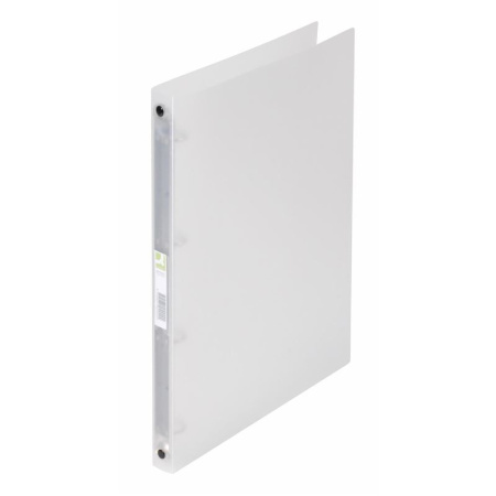 detail Pořadač A4 4-kroužky Q-connect šířka 2,5 cm transparentní bíloprůhledný