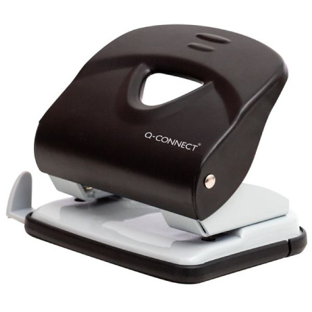 detail Děrovačka 30 listů Q-Connect černá /E