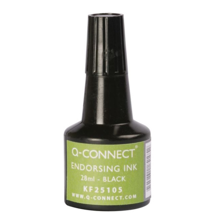 detail Razítková barva Q-Connect - 28 ml, černá