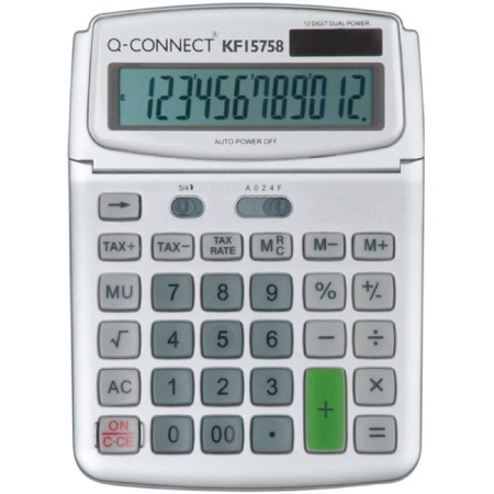 detail Kalkulačka stolní Q-Connect KF15758 12místný displej