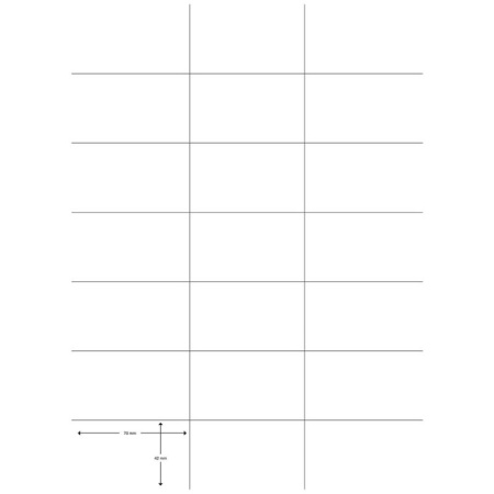 detail Etikety univerzální Q-Connect bílé 70 x 42 mm 2 100 ks