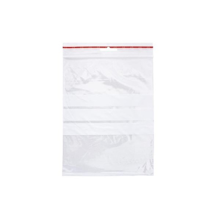 detail Sáčky rychlouzavíratelné Q-Connect 15 x 20 cm 100 ks s pruhy