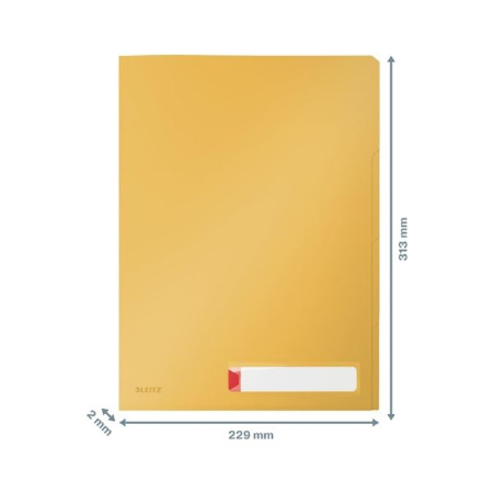 detail Desky třídící A4 Leitz Cosy 3 kapsy žluté