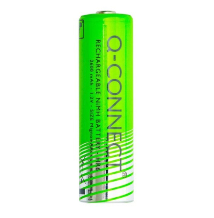 detail Baterie nabíjecí AA Q-Connect 2 600 mAh 2 ks /E