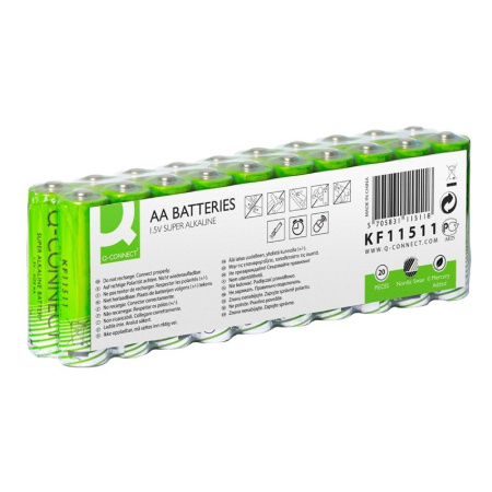 detail Baterie AA alkalické 1,5V LR6 eko 20 ks