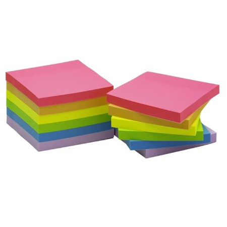 detail Samolepicí bločky Q-Connect FSC 76x76 mm pastel/neon 12 ks