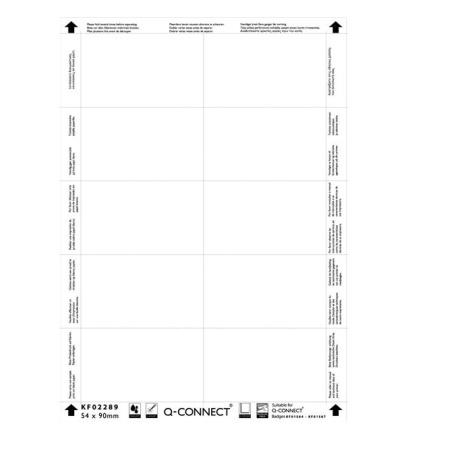 detail Jmenovky Q-Connect 54 x 90 mm 250 ks