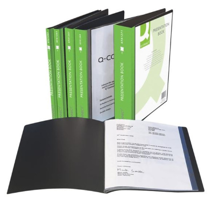 detail Katalogová kniha A4 10 kapes Q-Connect černá/E