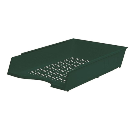 detail Zásuvka PVC Donau mřížkovaná tmavě zelená