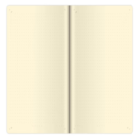 detail Zápisník Flip A5 tečkovaný - modro/bílá