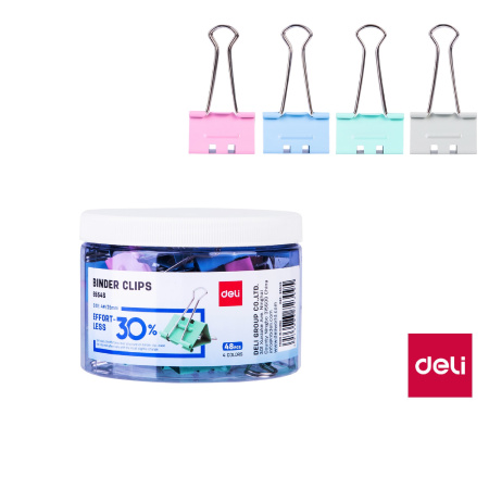 detail Klip 25 mm Binder barevné balení 48ks /E