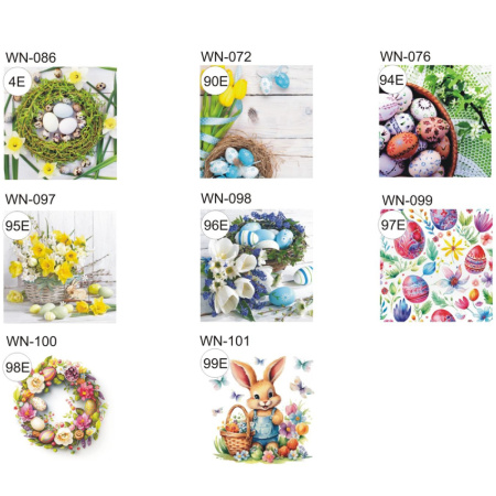 detail Ubrousky velikonoční 33x33 /20ks