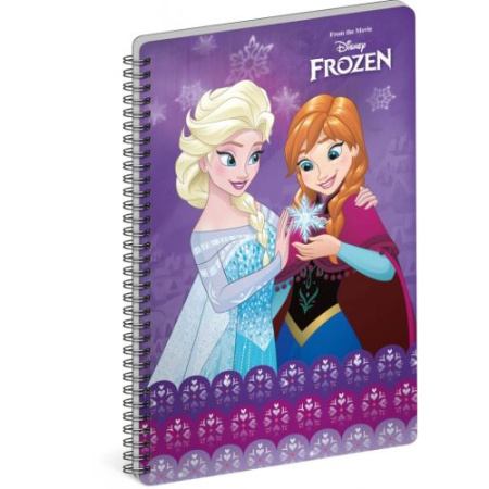 detail Blok A5 linka spirálový Frozen Ledové království