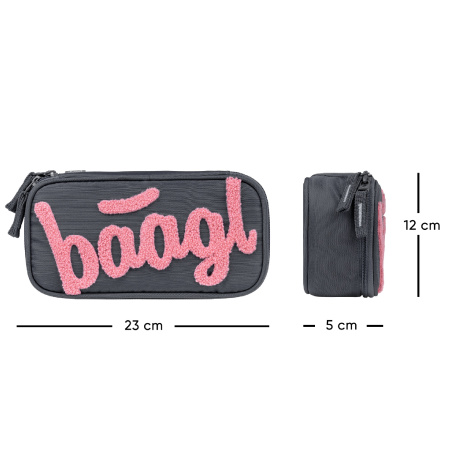 detail Penál etue Baagl Logo růžový