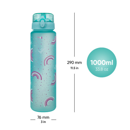 detail Láhev na pití 1000 ml BAAGL Tritanová Duha